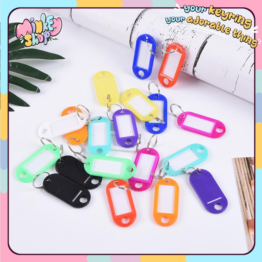 Móc Khóa Thẻ Từ Siêu Rẻ Để Treo Chìa Khóa Ghi Nhớ Hành Lý, Vali Phân Loại Sản Phẩm Có khoen đẹo 02MKTT -Minkey