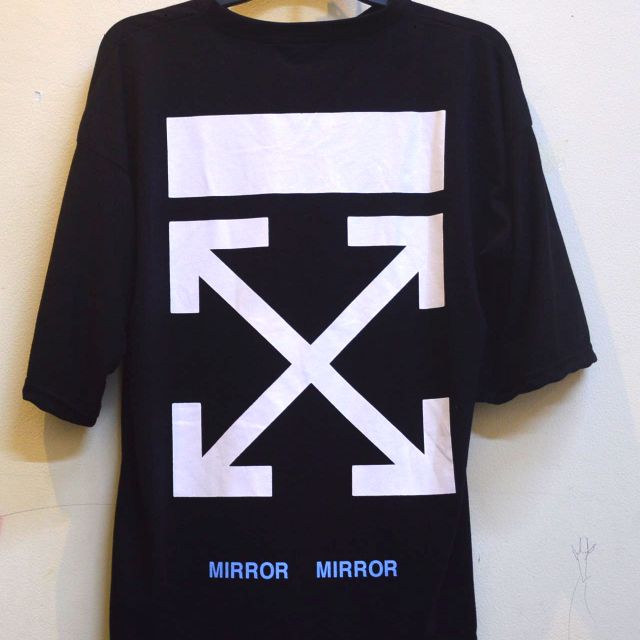 Áo thun Overtee OFF WHITE mirror