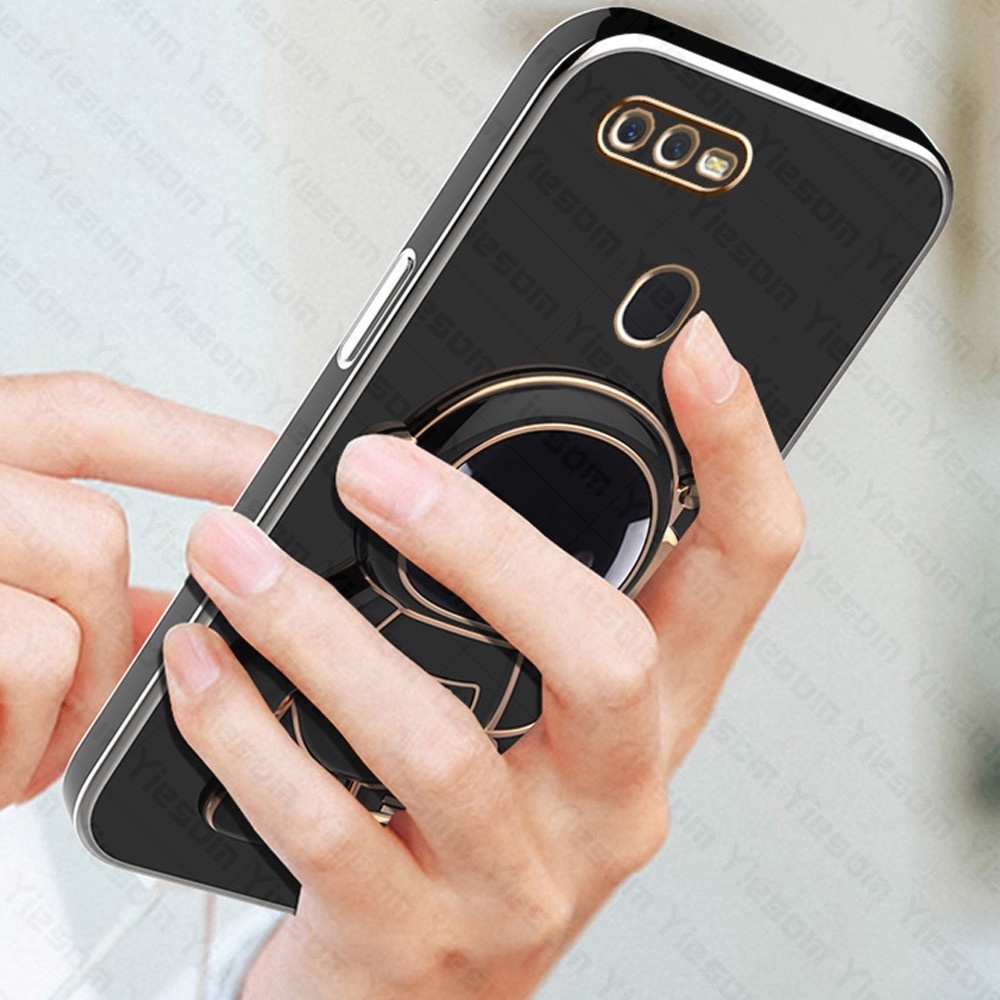 Ốp Điện Thoại Silicon Mềm Có Giá Đỡ Hình Phi Hành Gia Dành Cho OPPO F11 F11 Pro F9 F7 F5 F1S F17 F17 Pro