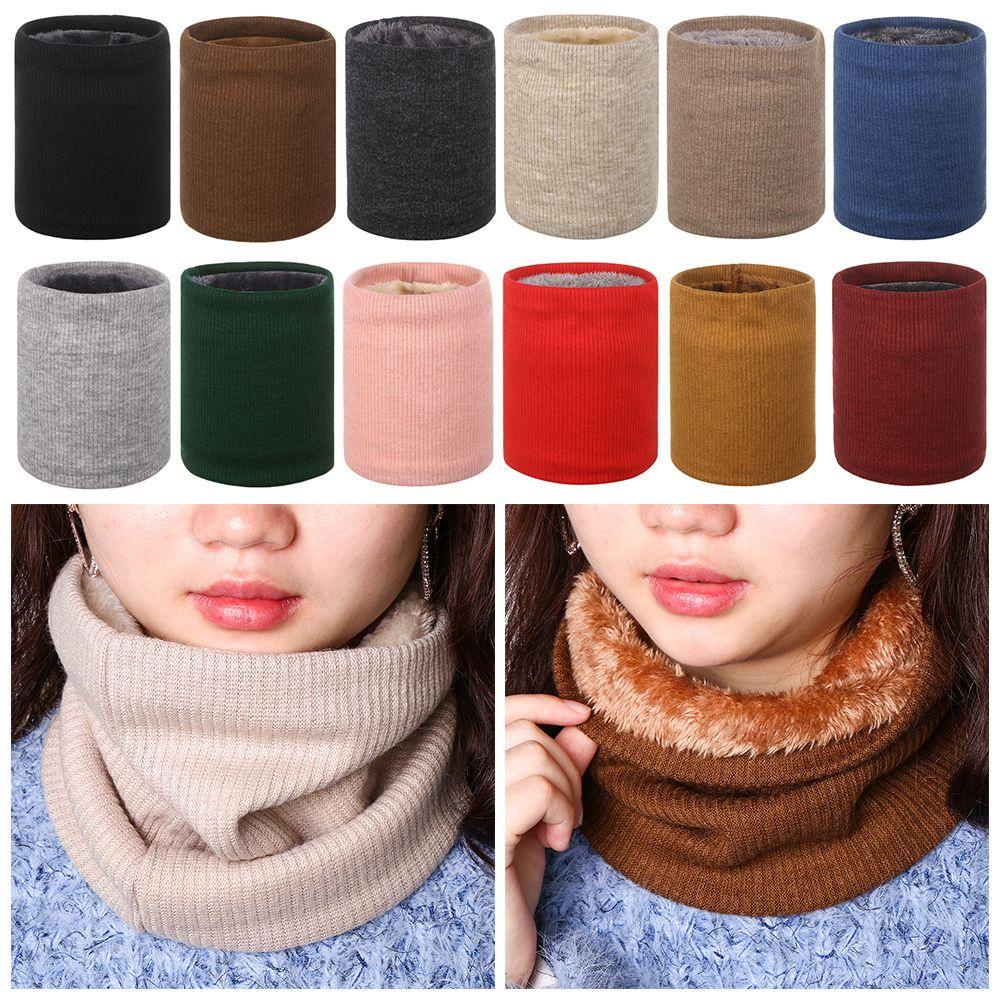 Khăn Choàng Cổ Dệt Kim Vải Nhung Mềm Ấm Áp Thời Trang Mùa Đông Cho Nam Và