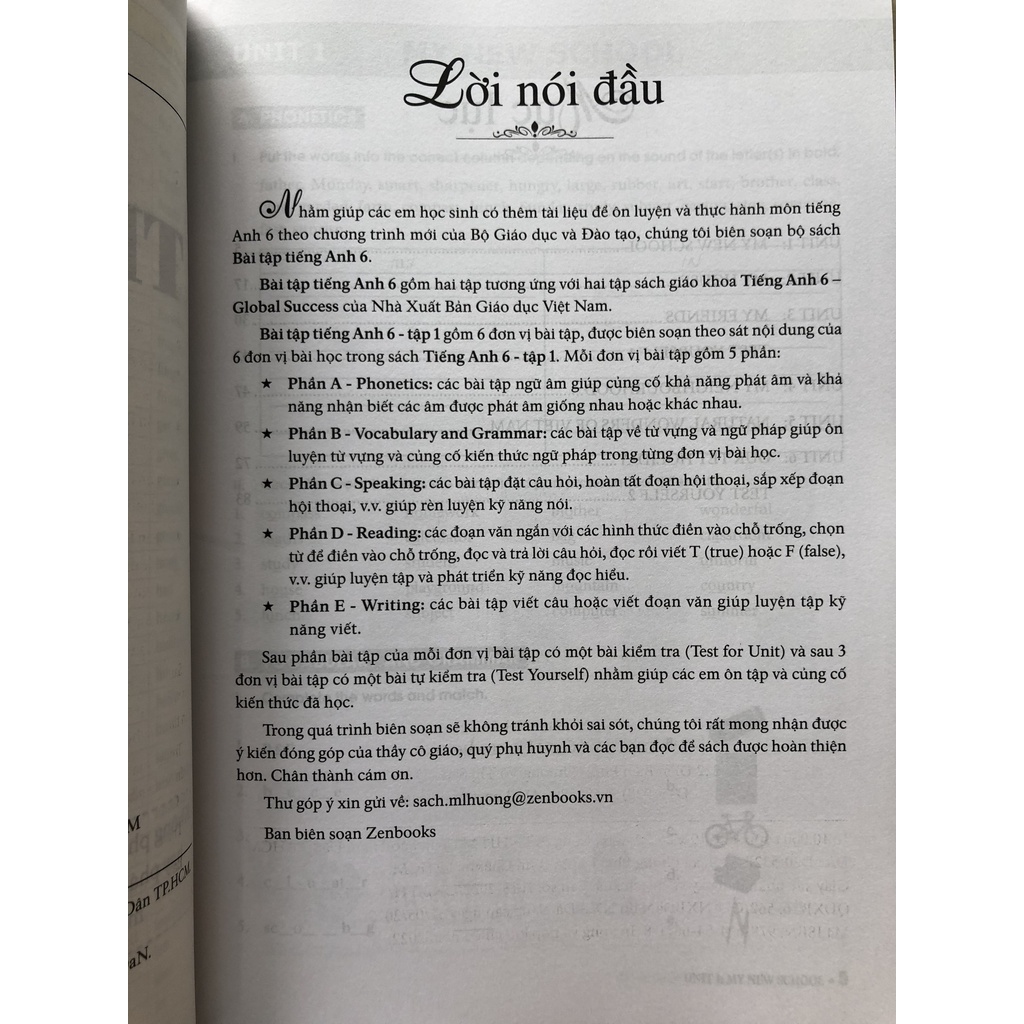 Sách - Bài tập Tiếng Anh 6 tập 1 không đáp án - dùng kèm SGK Tiếng Anh 6 Global Success - Mai Lan Hương
