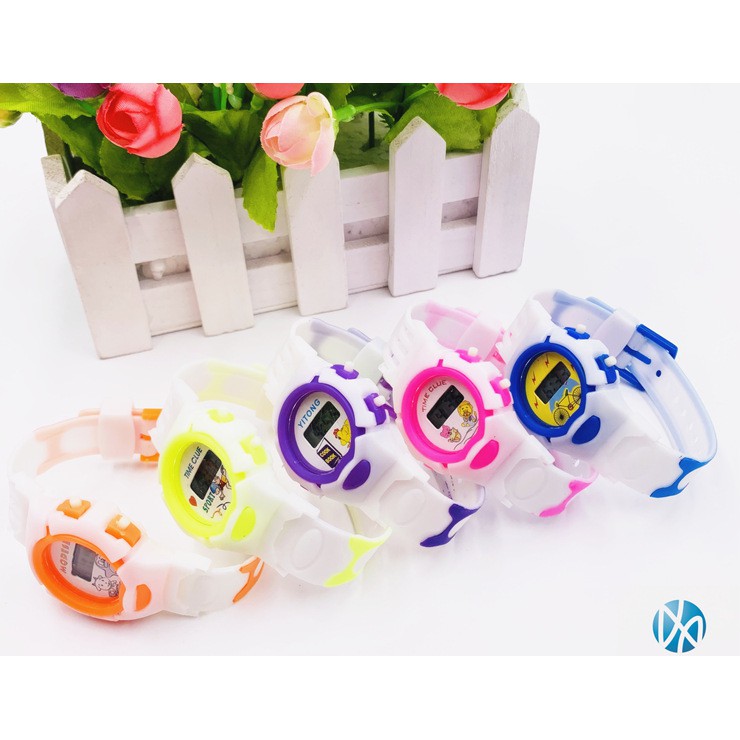 Đồng hồ thạch anh trẻ em, đồng hồ điện tử bé trai và bé gái hình hoạt hình