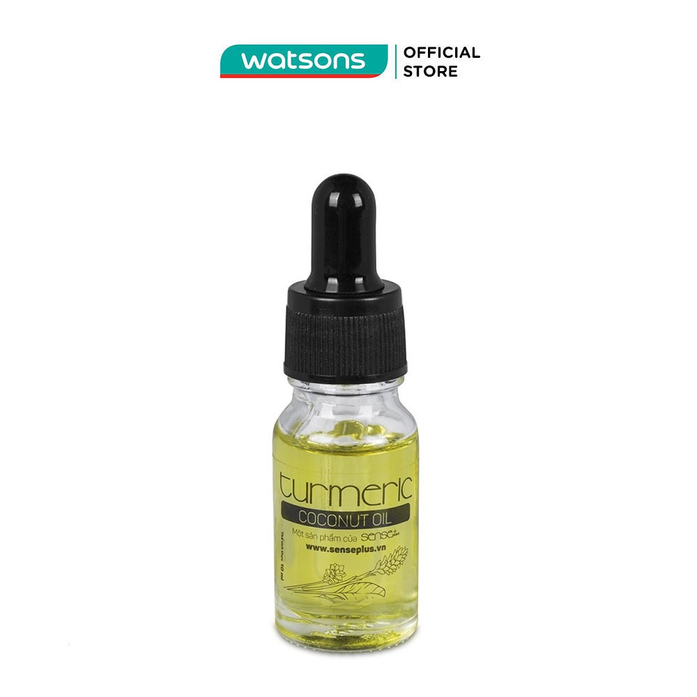 Dầu Dừa Sense Plus Turmeric Thiên Nhiên Từ Dừa Và Nghệ Dưỡng Trắng Da 10ml