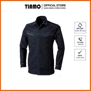 Áo khoác, dáng sơ mi jeans nam - áo bò vnxk thương hiệu ts design - hàng xuất nhật