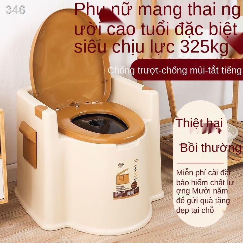 【2021】Phụ nữ có thai nhà vệ sinh người già ngồi xổm di động ghế trong nhựa bồn cầu lớn tiểu