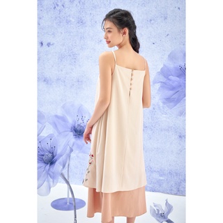 OLV - Đầm Latte Layering Embro