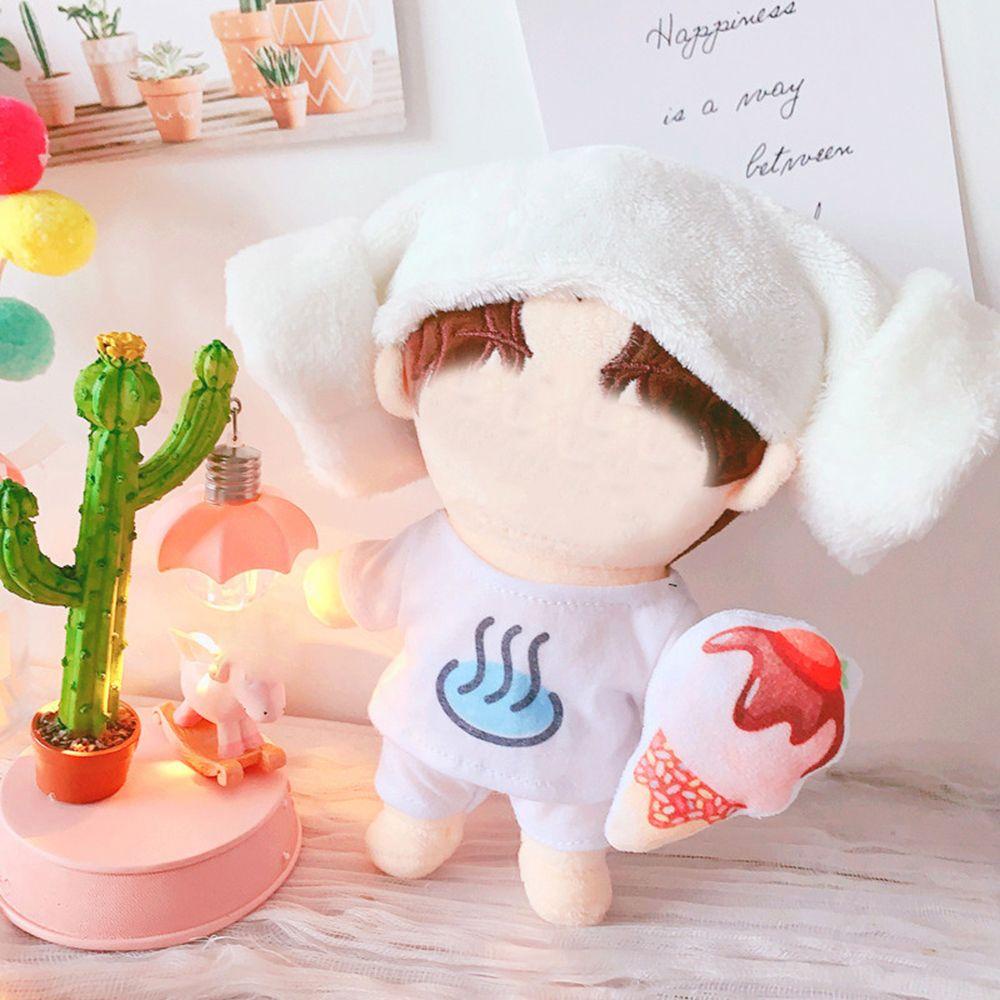 Luolv [Hàng giao ngay]Cho 20 Áo Thun Tay Ngắn Đồ Chơi Búp Bê Barbie Mặc Đầm Cho Búp Bê Ngắn Tay