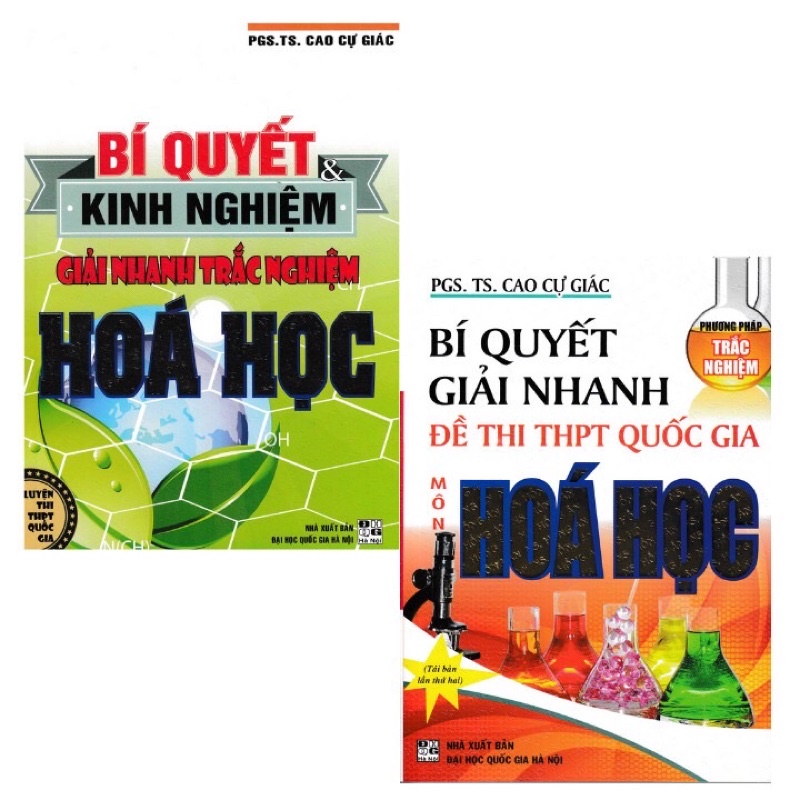 Sách - Combo Bí quyết &amp; kinh nghiệm giải nhanh trắc nghiệm hóa học + Bí quyết giải nhanh đề thi THPT quốc gia hoá học