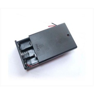 HỘP ĐẾ PIN 3AA (CÓ NẮP)