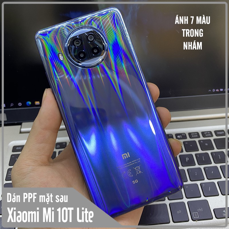 Miếng Dán PPF mặt sau cho Xiaomi Mi 10T Lite - Redmi Note 9 Pro 5G Trong suốt / Ánh 7 màu / Nhám