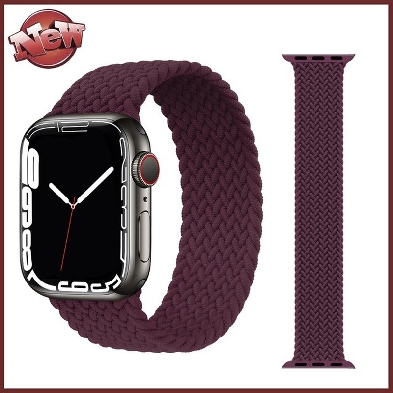 Dây Đeo Bằng Nylon Bện Cho Đồng Hồ Thông Minh Apple watch 45 41 40 44 38 42 MM iWatch Series 7 6 SE 5 4 3 2 1