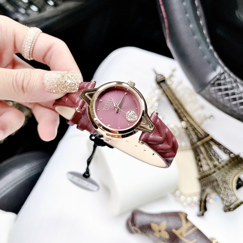 Đồng Hồ Nữ Dây Vân, Mặt 30mm, Chống Nước 30m