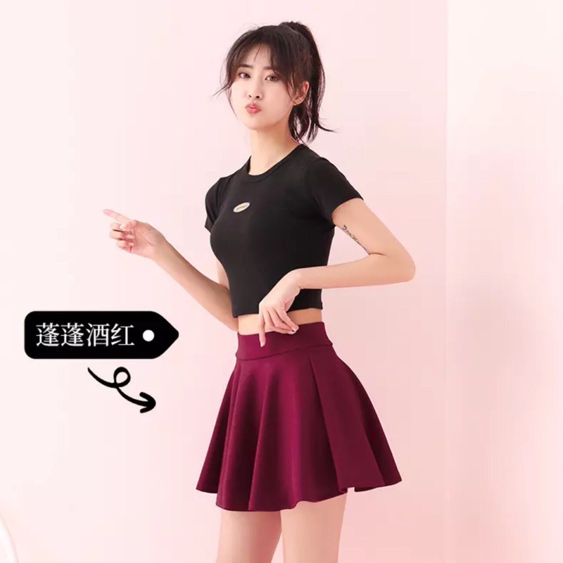 Chân Váy tennis màu trơn Dễ Thương ( 3 màu )