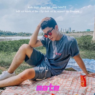 Áo thun wash loang unisex MATE - áo đôi