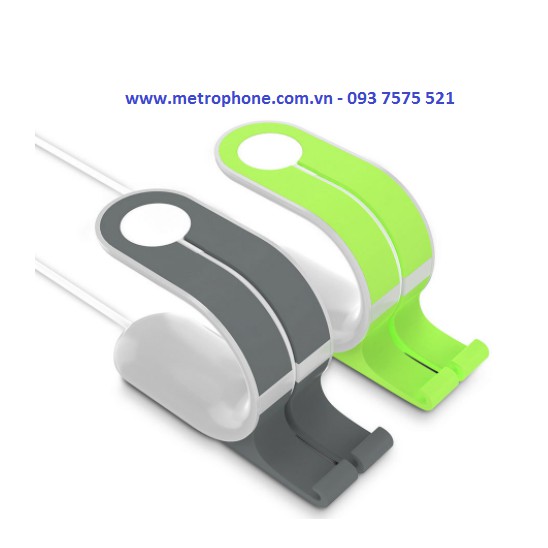 Kệ Để Apple Watch Và Điện Thoại Loại Cao Su