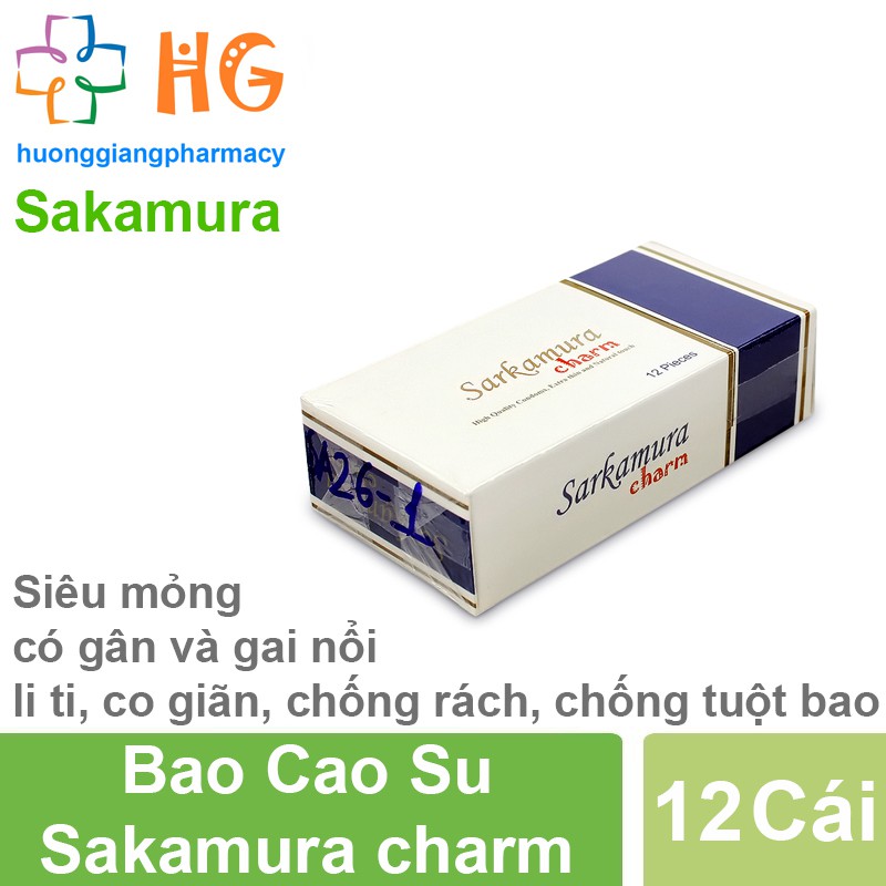 Bao cao su Sarkamura Charm (Hộp 12 Cái)