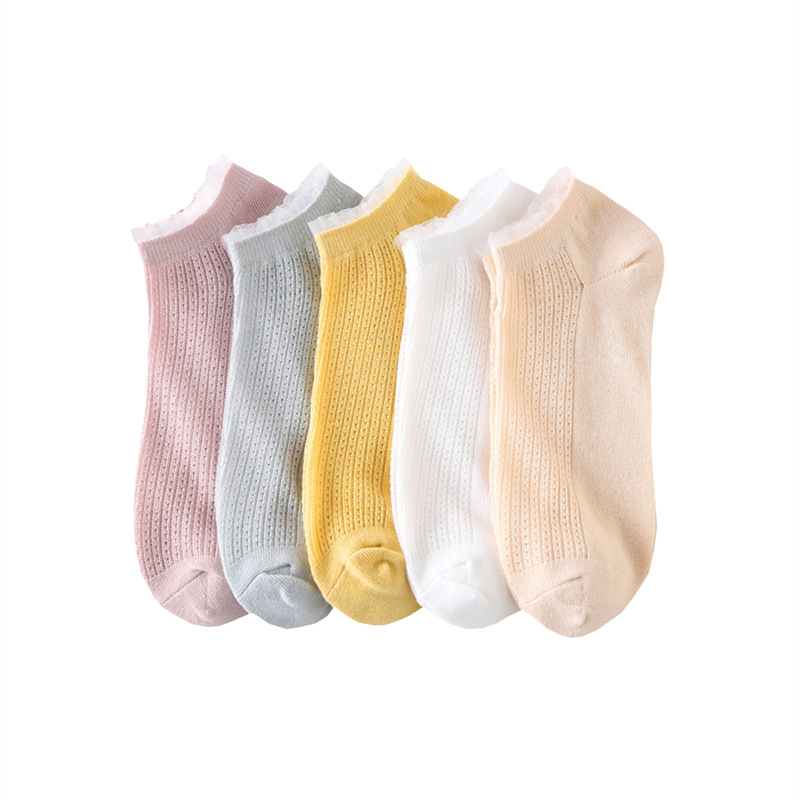 INS Style Set Of 10 Pairs High Quality Random Color Cotton Summer Men Women  Ankle Socks Colorful Fashion Short Unisex Breathable Soft And Comfortable Socks