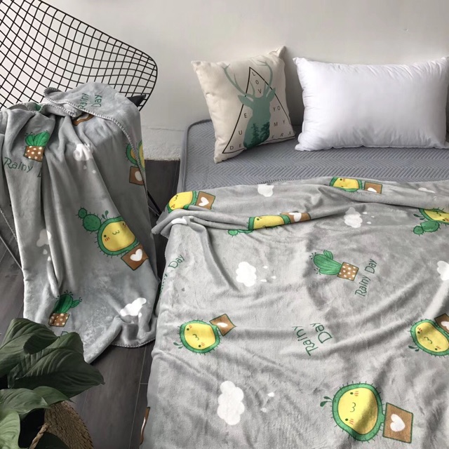 Chăn băng lông 2 lớp lông ngắn mẫu. Khổ 2m x 2m30