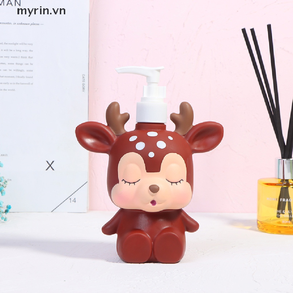 Bình Đựng Dầu Gội / Sữa Tắm Dạng Lỏng Họa Tiết Hoạt Hình Dễ Thương