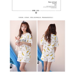 Bộ mặc nhà nữ 100% cotton