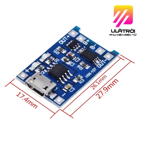 Mạch sạc pin TP4056 1A PIN 18650 3.7V 4056 giá tốt