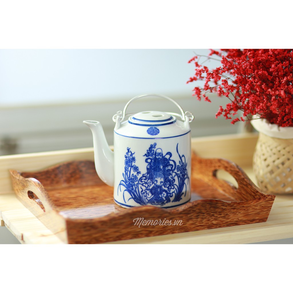 Vỏ Giữ Ấm Bình Trà Trái Dừa Khắc Chữ Thư Pháp - Quà Tặng Ngày Lễ, Tết Trang Trí Handmade  Memories.vn