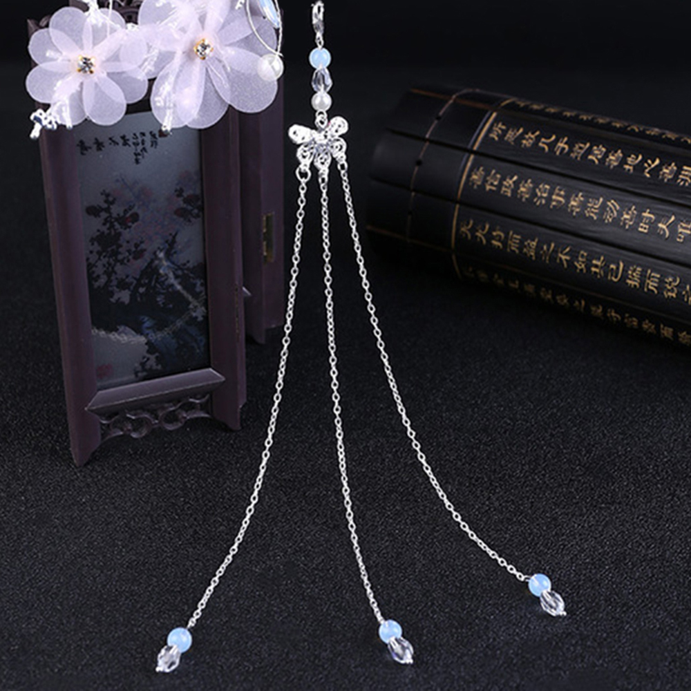 Set 2 Dây Tua Rua Dùng Trên Kẹp Tóc Phong Cách Trung Hoa Cổ Điển Cho Nữ