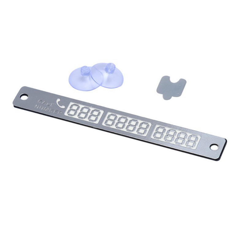 Bảng Số Điện Thoại Dạ Quang 15x2cm Gắn Xe Hơi Thẻ