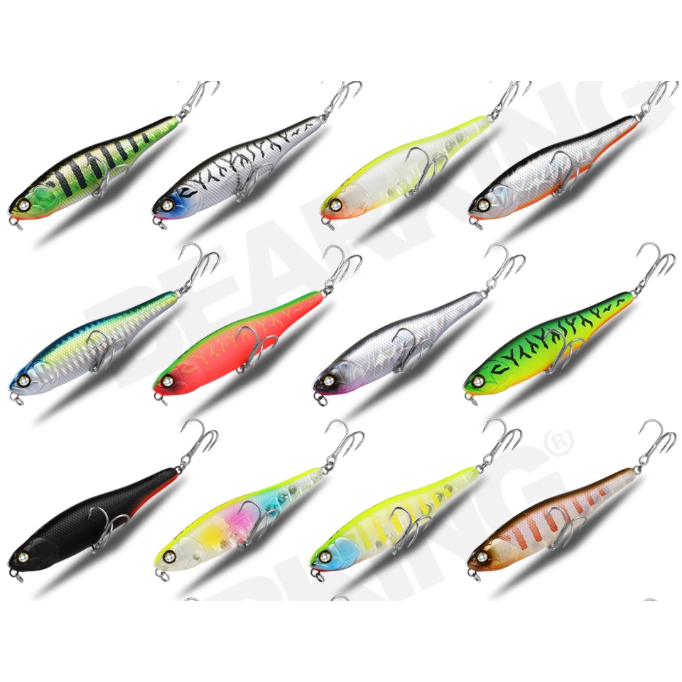 Mồi Câu Cá Giả 8.7cm 10CM 30 Màu Đen Chất Lượng Cao