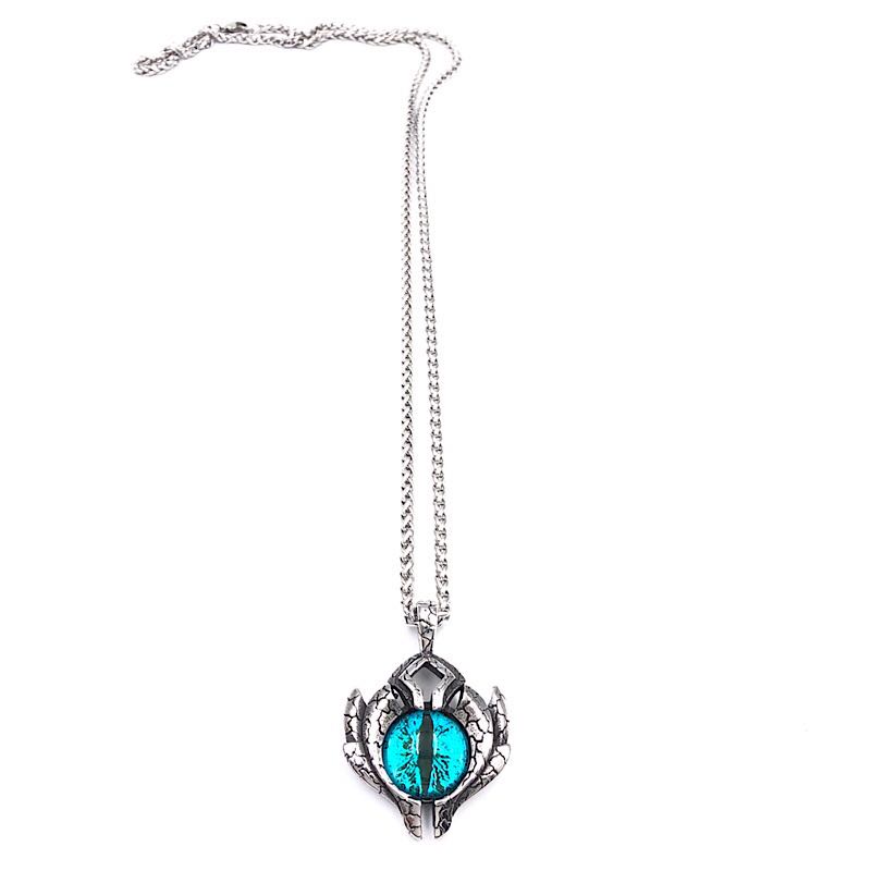 Vòng Cổ Dây Chuyền Nam Hình Con Mắt Blue Eyes Chains Merin Accessories Ngầu Chất Liệu Titan Không Gỉ - Blue Eyes