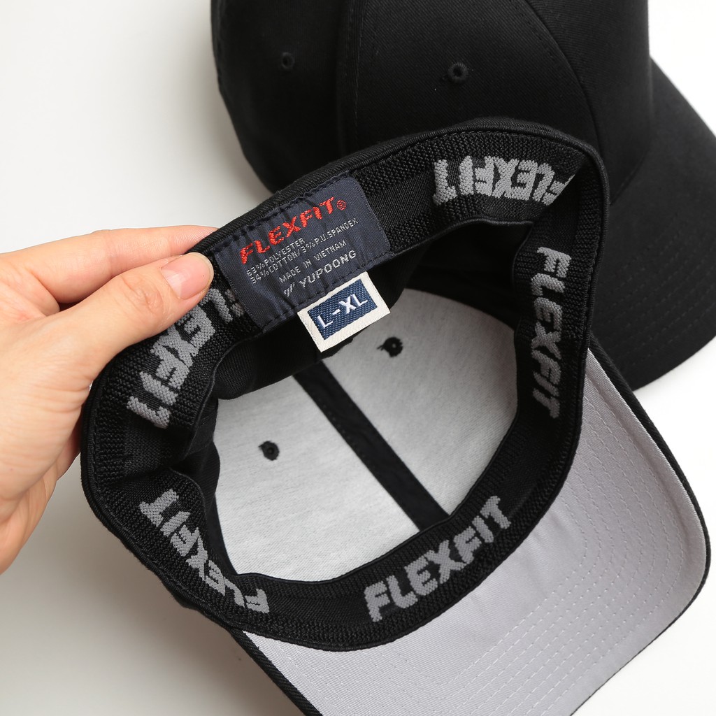 Mũ lưỡi trai đen trơn bít đuôi FLEX Form dáng thể thao Basic mang phong cách tối giản Unisex F01