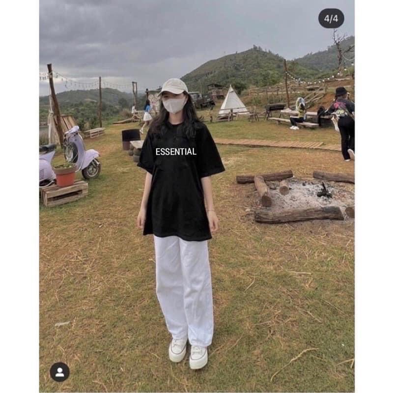 Bộ Áo Thun Sadboiz Quần Kaki Nữ🌸Set áo phông tay lỡ kèm quần cá tính
