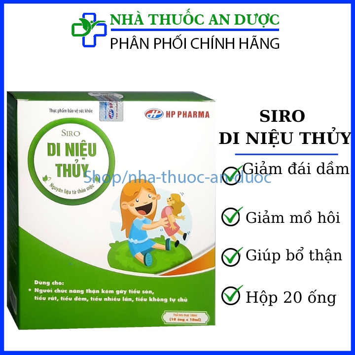 Di Niệu Thủy - giảm tình trạng đái dầm, mồ hôi trộn, ra nhiều mồ hôi ở trẻ em ( hộp 10 ống)