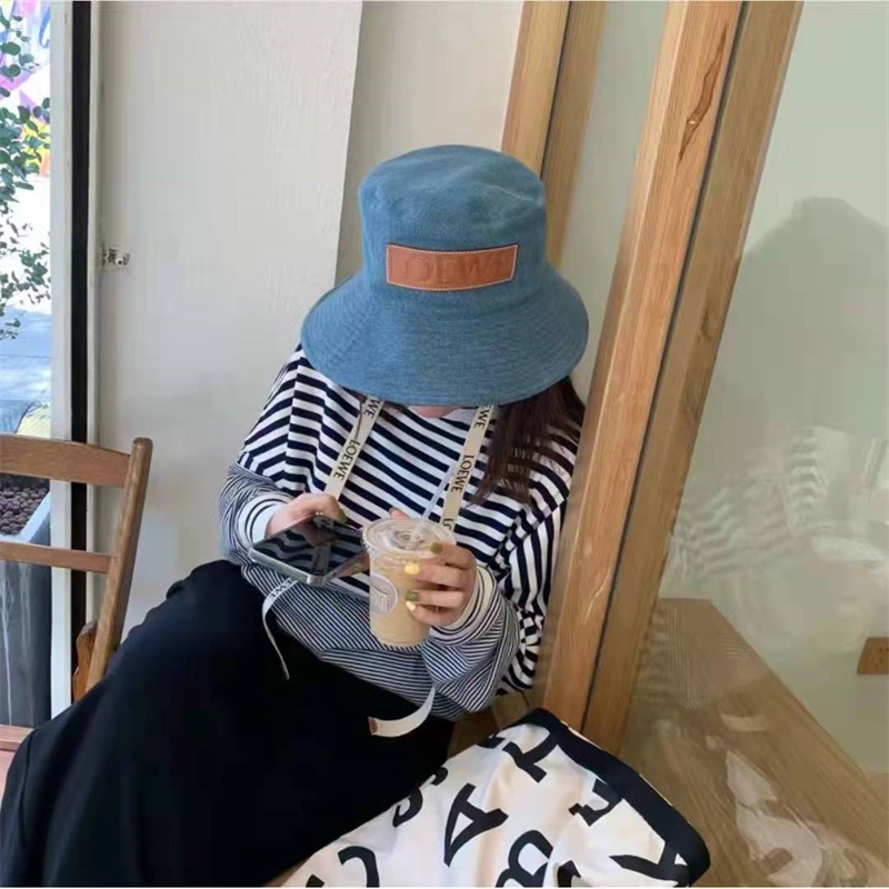 Loe Mũ Tai Bèo Chất Liệu Denim Đơn Giản Trẻ Trung