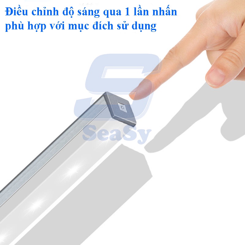 Đèn Cảm Ứng Không Dây, Cảm Biến Chuyển Động, Điều Chỉnh Độ Sáng Qua 1 Lần Nhấn, Dùng Làm Đèn Học, Đèn Làm Việc, Đèn Ngủ