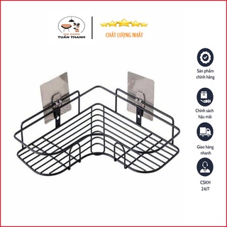 Kệ góc sắt tiện dụng . dán tường nhà tắm , nhà bếp