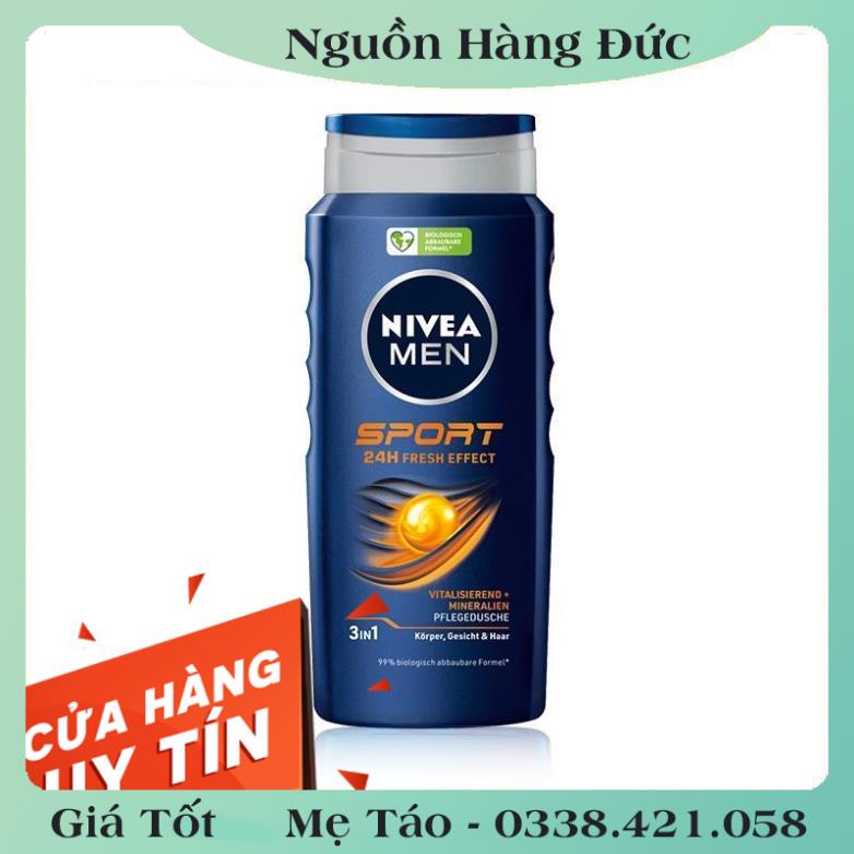 [auth] Nivea Men Đức-  Sữa Tắm, Dầu Gội Nam – Nội địa Đức [Hot]