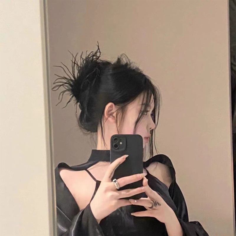 Kẹp Tóc Phong Cách Đà Điểu Thời Trang Cho Nữ