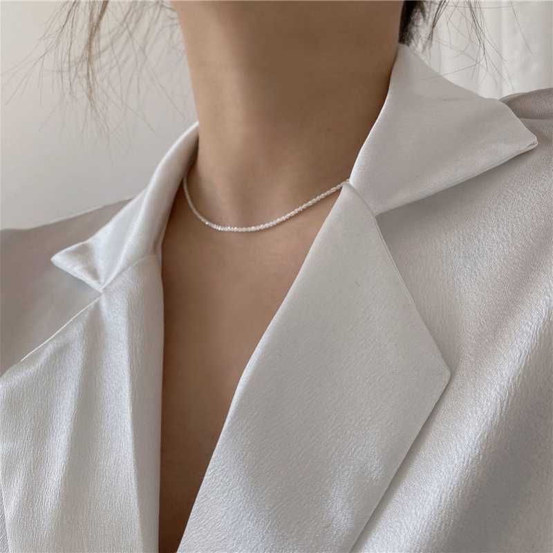 Dây chuyền nữ Bạc, dây xù thời trang thiết kế thời thượng dây bền sáng đẹp Mainomi Shop Bạc Xinh