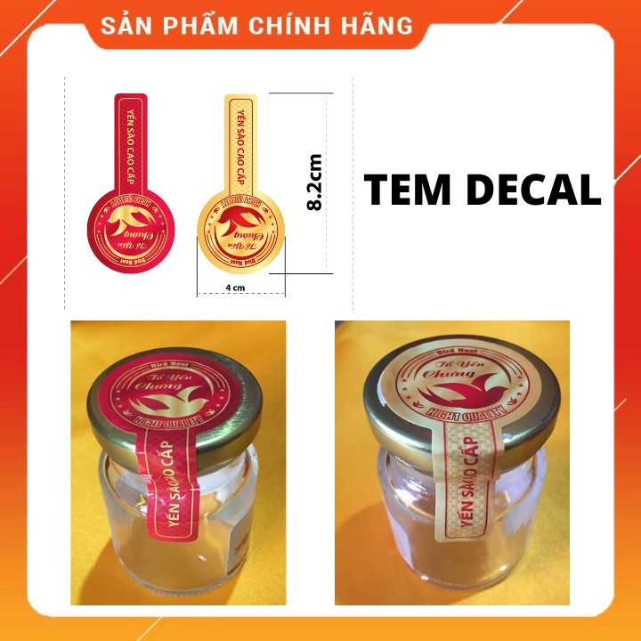50 - 100 Tem niêm phong yến sào cao cấp