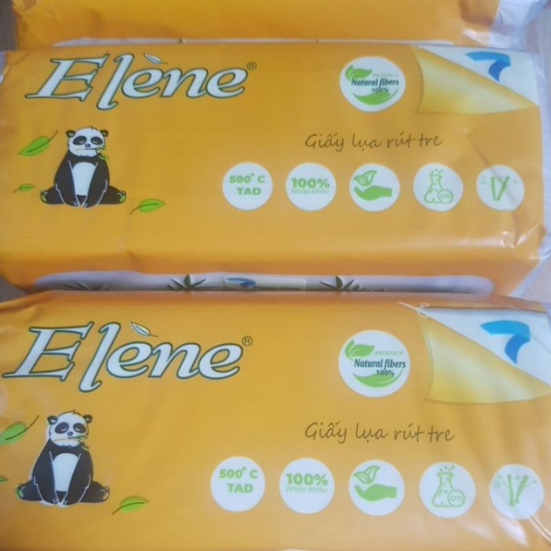 [Mã 267FMCGSALE giảm 8% đơn 500K] Combo 2 gói Giấy lụa rút tre Elène bịch 100 tờ