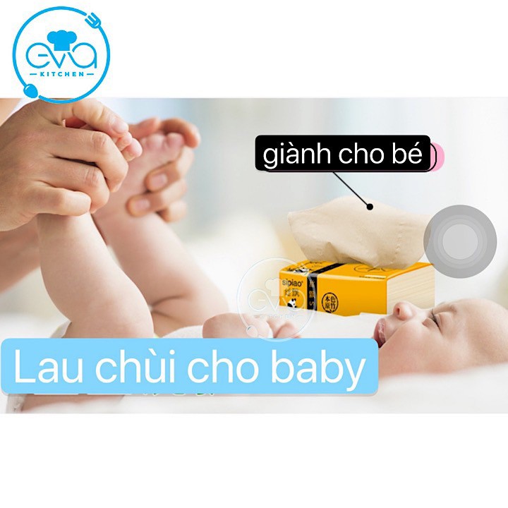 Combo 5 Gói Giấy Ăn Gấu Trúc Dai Mịn Sipiao Gói 300 Tờ