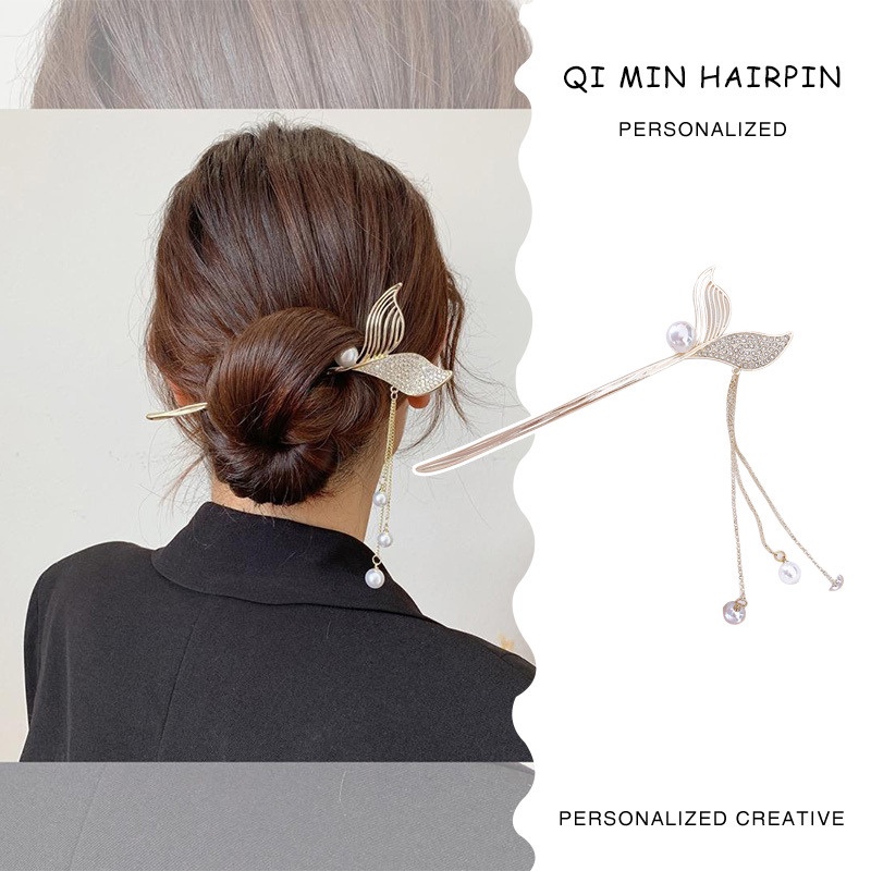 Trâm Cài Tóc Tua Rua Đuôi Cá Phong Cách Trung Hoa