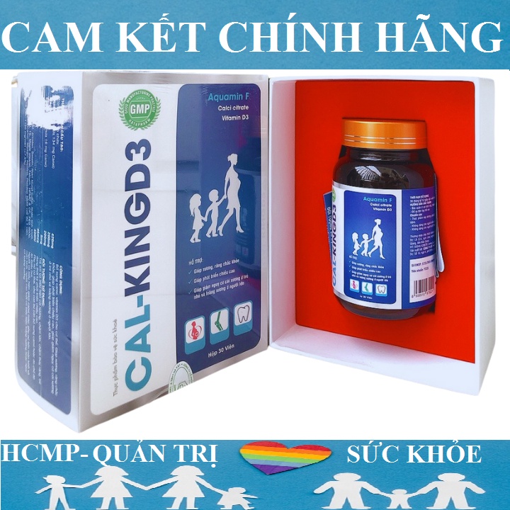 Canxi hữu cơ tảo biển d3 k2 cho bé bà bầu phụ nữ người lớn CAL-KINGD3 hộp 30 viên BPC08
