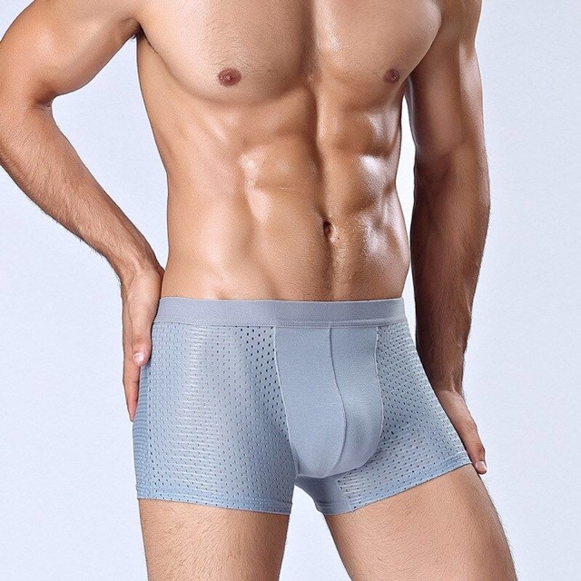 Quần lót nam Nhật boxer đùi Thông Hơi Xuất Dư Cao cấp cotton Thoáng Mát