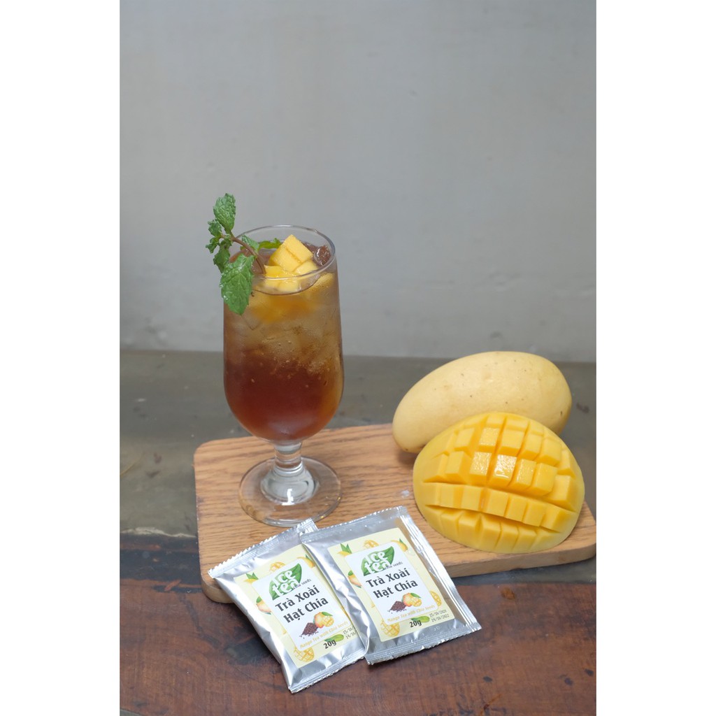 6 Gói Trà Trái Cây Hạt Chia (VỊ ĐÀO/XOÀI/VẢỈ) - Thơm Ngon Khó Cưỡng | BigBuy360 - bigbuy360.vn
