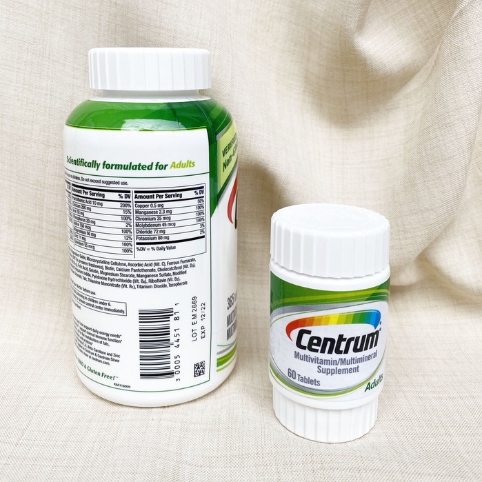 Viên uống vitamin tổng hợp Centrum Multivitamin dưới 50 tuổi và trên 50 tuổi