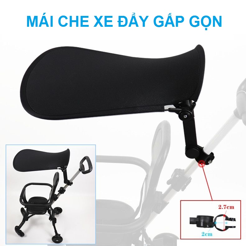 [ĐỦ PHỤ KIỆN] Đệm lót, mái che,balo ,gối đỡ - phụ kiện xe đây gấp gọn, xe đẩy du lịch cho bé