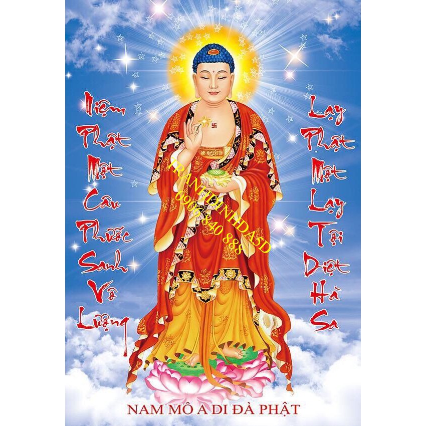 Tranh đính đá Phật