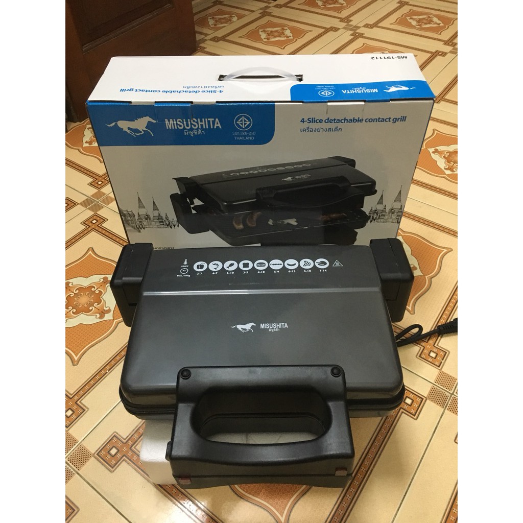 Máy kẹp nướng bánh mì đa năng MITSUSITA MS-191112, 2000W - THAI LAND